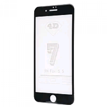 Защитное стекло OEM 21D (0.33mm) iPHONE 7/8 PLUS чёрное