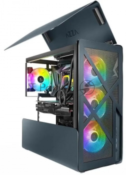 Компьютерный корпус Azza Cast черный без БП ATX 3x120mm 2x140mm 2xUSB3.0 audio bott PSU
