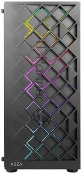 Компьютерный корпус Azza Spectra черный без БП ATX 7x120mm 2x140mm 2xUSB2.0 1xUSB3.0 audio bott PSU