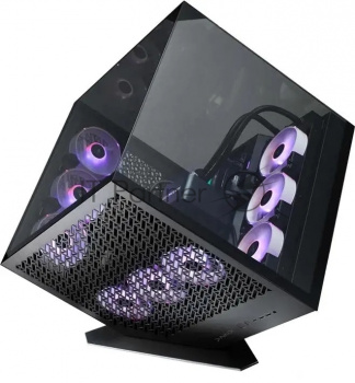 Корпус Azza CUBE PLUS черный без БП ATX 6x120mm 2xUSB3.0 1xUSB3.1 audio bott PSU
