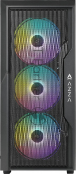 Корпус Azza Fighter черный без БП ATX 4x120mm 2x140mm 2xUSB2.0 1xUSB3.0 audio bott PSU