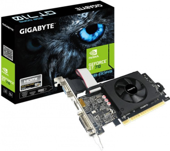 Видеокарта GIGABYTE nVidia GeForce GT 710 , GV-N710D5-2GIL, 2ГБ, GDDR5, Low Profile