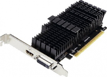 Видеокарта GIGABYTE nVidia GeForce GT 710 , GV-N710D5SL-2GL, 2ГБ, GDDR5, Low Profile