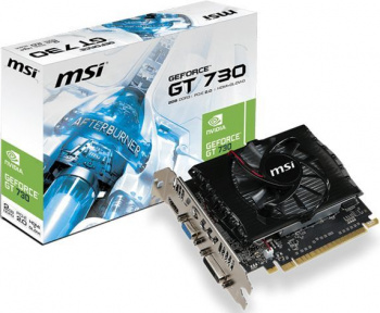 Видеокарта MSI nVidia GeForce GT 730 , N730-2GD3V2, 2ГБ, DDR3