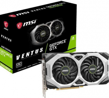 Видеокарта MSI nVidia GeForce GTX 1660SUPER , GTX 1660 SUPER VENTUS OC, 6ГБ, GDDR6, OC, Ret