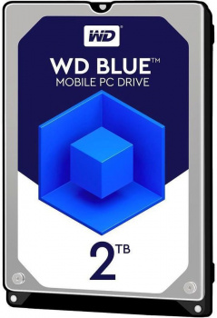 Накопитель WD Blue WD20SPZX, 2ТБ, HDD, SATA III, 2.5"