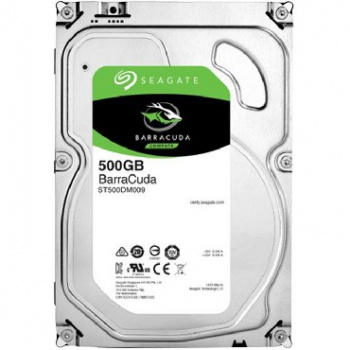 Накопитель SEAGATE Barracuda ST500DM009, 500ГБ, HDD, SATA III, 3.5"