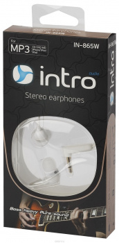 Наушники проводные Intro IN-865W Белый