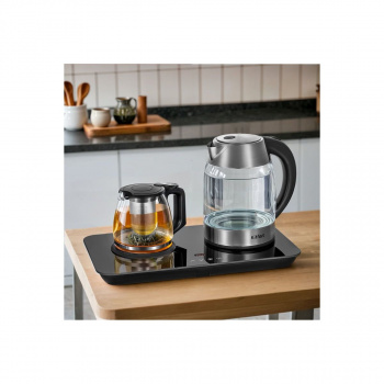 Чайник электрический Kitfort КТ-6608 нерж и черный