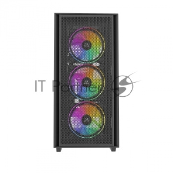 Корпус компьютерный Redragon Paktis3 ITX/Micro-ATX/ATX,3кул12см,черый