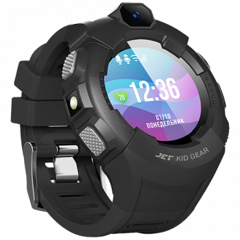 Смарт часы Jet Kid Gear Серый/черный