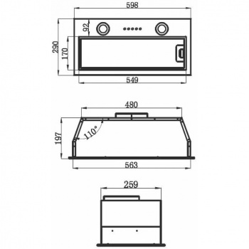 Вытяжка Maunfeld Thames 601PM черный