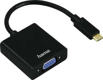 Кабель Hama HAMA USB Type-C (m) - VGA (f), GOLD , 0.1м, черный