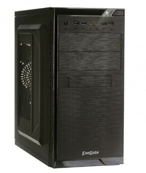 Корпус для ПК EXEGATE (272749) Minitowere QA-412U (mATX, без БП, 2*USB+2*USB3.0, аудио, черный)