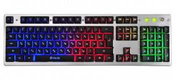 Клавиатура проводная Oklick  770G IRON FORCE LED Серый/черный