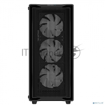 Компьютерный корпус Deepcool CC560 MESH V2 черный без БП ATX 8x120mm 5x140mm 1xUSB2.0 audio bott PSU