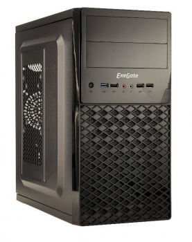 Корпус для ПК EXEGATE (278431) Minitowere QA-413U (mATX, без БП, 3*USB+1*USB3.0, аудио, черный)