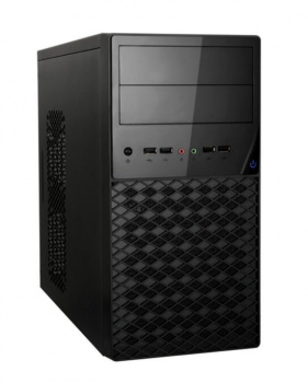 Корпус для ПК EXEGATE (284032) Minitowere BA-203U (mATX, без БП, 2*USB+1*USB3.0, аудио, черный)