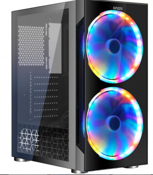 Корпус для ПК GINZZU CL250 FAN 20CM RGB*2 USB3.0 WINDOW (17398)