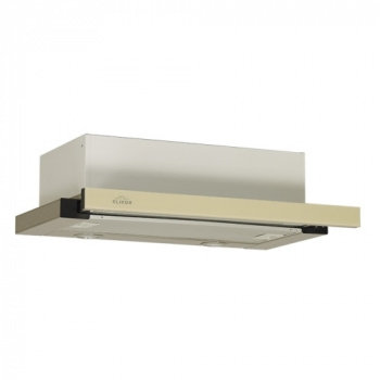 Вытяжка Elikor Интегра 45Н нерж/бежевое стекло