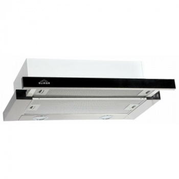 Вытяжка Elikor Интегра 45Н нерж/черное стекло