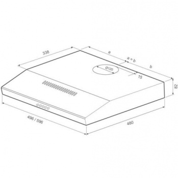 Вытяжка Krona Ermina 600 бежевый PB