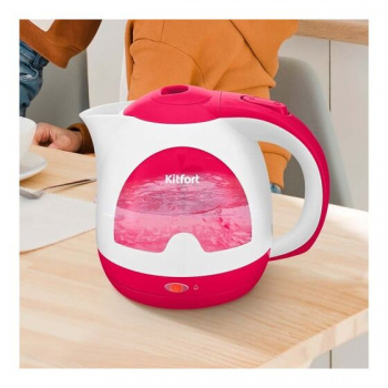 Чайник электрический Kitfort КТ-6607-1 бело-малиновый