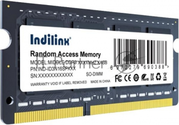 Оперативная память Indillinx, DDR3, 8GB (1x8 GB), 1600 MHz, CL11, SO-DIMM