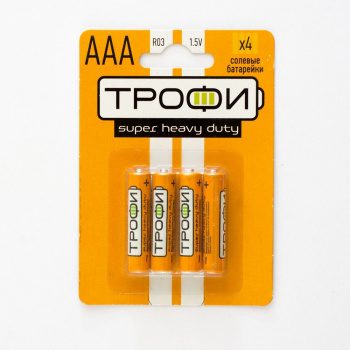 Батарейка Трофи R03-4BL 4шт