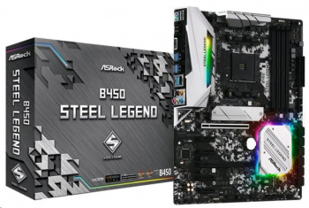 Материнская плата ASROCK B450 STEEL LEGEND, SocketAM4, AMD B450, ATX