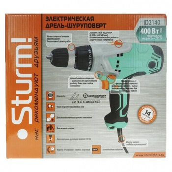 Дрель-шуруповерт Sturm! ID2140