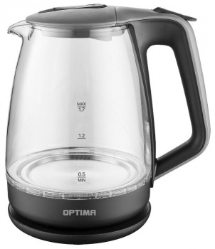 Чайник электрический Optima EK-1718G Серый/Черный