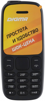 Мобильный телефон Digma A106 черный