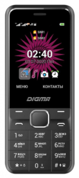 Мобильный телефон Digma A241 черный