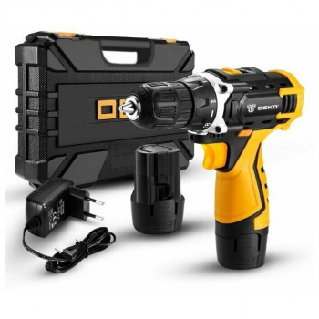Дрель DEKO DKCD 12 FU-Li 12v 2*2.0Ah Li-Ion + 063-4094