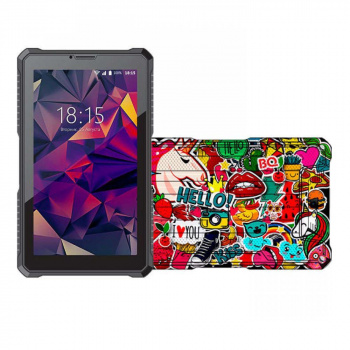 Планшетный компьютер BQ BQ-7082G Armor Print6 Чёрный