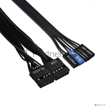 Компьютерный корпус Miditower ExeGate AA-440-AA350 (ATX, AA350 8 см, 2*USB, аудио)