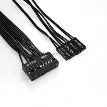 Компьютерный корпус Miditower ExeGate AA-440-AA400 (ATX, AA400 8 см, 2*USB, аудио)