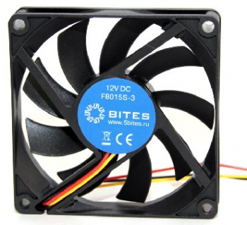 Система охлаждения 5BITES F8015S-3 80X80X15 / SLEEVE / 2000RPM / 23DBA / 3P