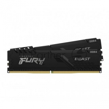 Оперативная память Kingston Fury Beast, DDR4, 64GB (2x32GB), 3200MHz, CL16, DIMM, чёрный