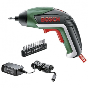 Отвертка аккумуляторная Bosch IXO V Basic аккум. патрон:держатель бит 1/4"