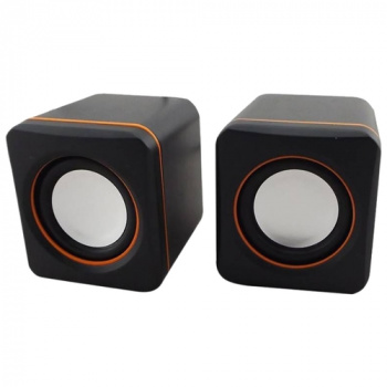 Акустика 2.0 Oklick OK-301 2,5Вт Черный/оранжевый
