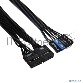 Компьютерный корпус Miditower ExeGate AA-440-AA500 (ATX, AA500 8 см, 2*USB, аудио)