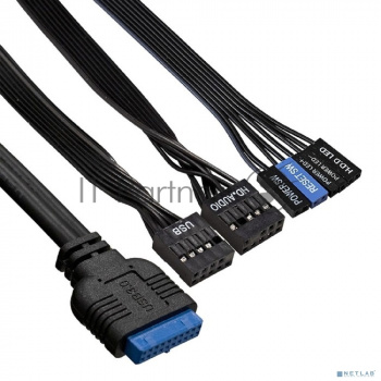 Компьютерный корпус Miditower ExeGate AA-442U2 (ATX, без БП, 1*USB+2*USB3.0, аудио, черный)