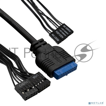 Компьютерный корпус Miditower ExeGate CP-606U-AB500 (ATX, AB500 с вент. 8см, 1*USB+1*USB3.0, аудио)