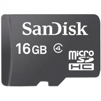 Карта памяти Sandisk micro SDHC 16 Gb Сlass 4