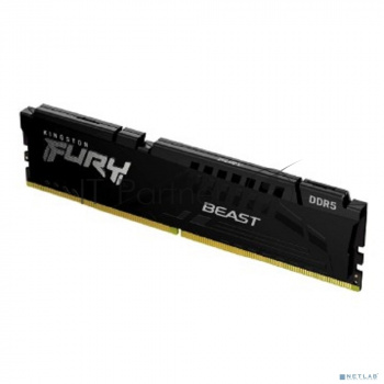 Оперативная память Kingston Fury Beast, DDR5, 32GB (1x32 GB), 5600 MHz, CL36, DIMM, радиатор, чёрный