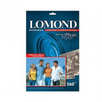 Фотобумага Lomond глянцевая 260г/м², 10х15, 50л (0102165)