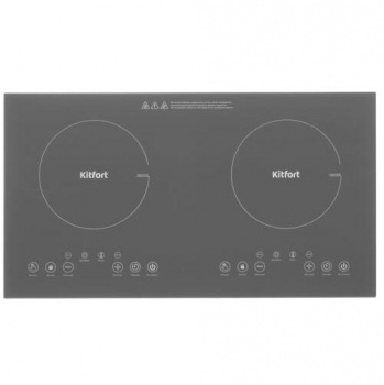 Плита Отдельностоящая Kitfort КТ-124 черный
