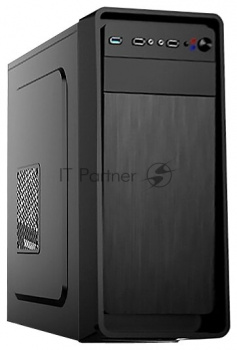 Компьютерный корпус Miditower ExeGate XP-332 Black, ATX, <XP600, Black,120mm>, 2*USB, Audio